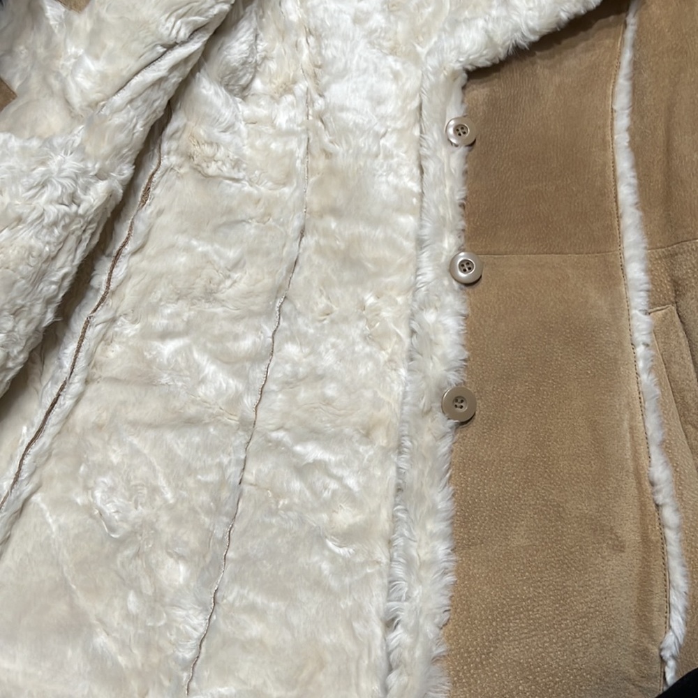 Wilson’s leather suede shearling jacket, size S - Picture 4 of 8